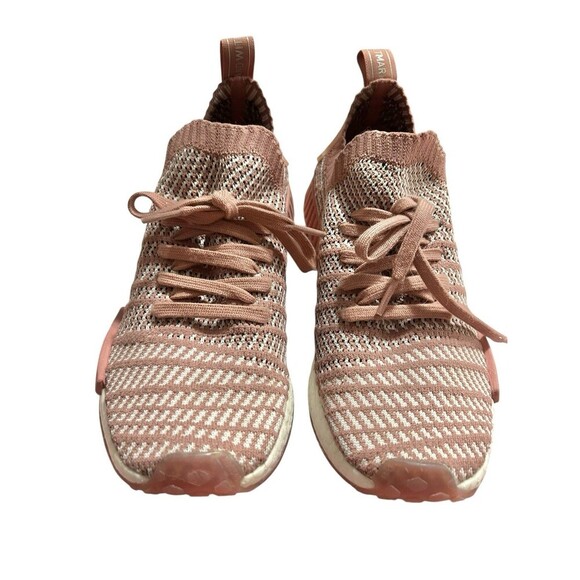 Adidas Womens NMD R1 Primeknit STLT Ash Pink Athletic Comfort Running Size 10 - Picture 2 of 8